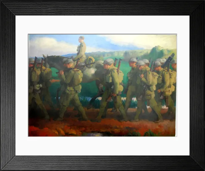 Framed Print : The Retreat from Ypres, by Gerald Spencer Pryse, WW1 Framed Print : The Retreat from Ypres, by Gerald Spencer Pryse, WW1