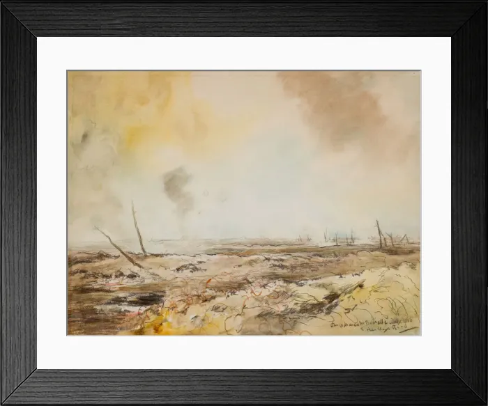 Framed Print : Our Advance to Boiselle, by E Handley-Read, WW1 Framed Print : Our Advance to Boiselle, by E Handley-Read, WW1
