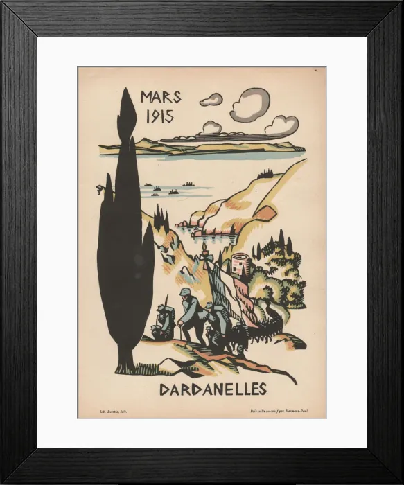 Framed Print : Calendar, March 1915, WW1 Framed Print : Calendar, March 1915, WW1