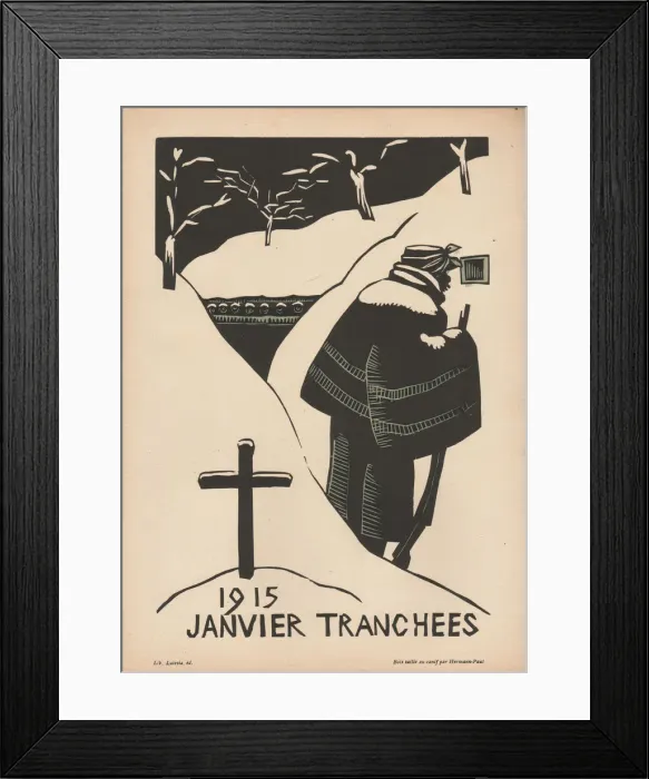 Framed Print : Calendar, January 1915, WW1 Framed Print : Calendar, January 1915, WW1