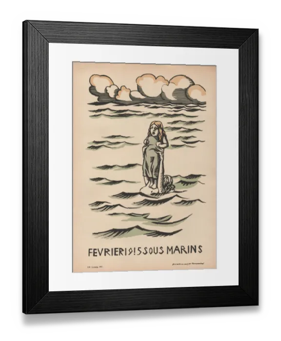 Framed Print : Calendar, February 1915, WW1 Framed Print : Calendar, February 1915, WW1