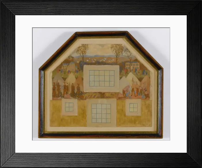 Framed Print : Encampment, by Charles Mahoney, WW1 Framed Print : Encampment, by Charles Mahoney, WW1