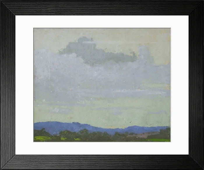 Framed Print : Storm Cloud, Near Dartmoor, by Rudolph Sauter, WW1 Framed Print : Storm Cloud, Near Dartmoor, by Rudolph Sauter, WW1