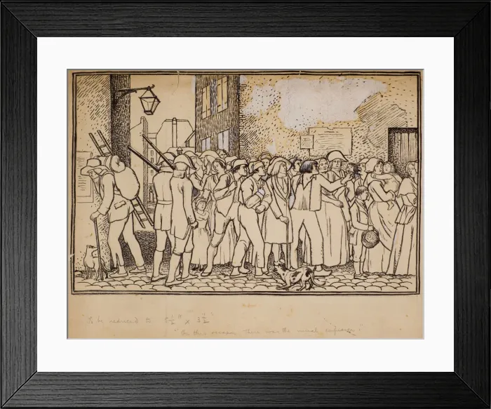 Framed Print : On this occasion there was the usual confusion Framed Print : On this occasion there was the usual confusion