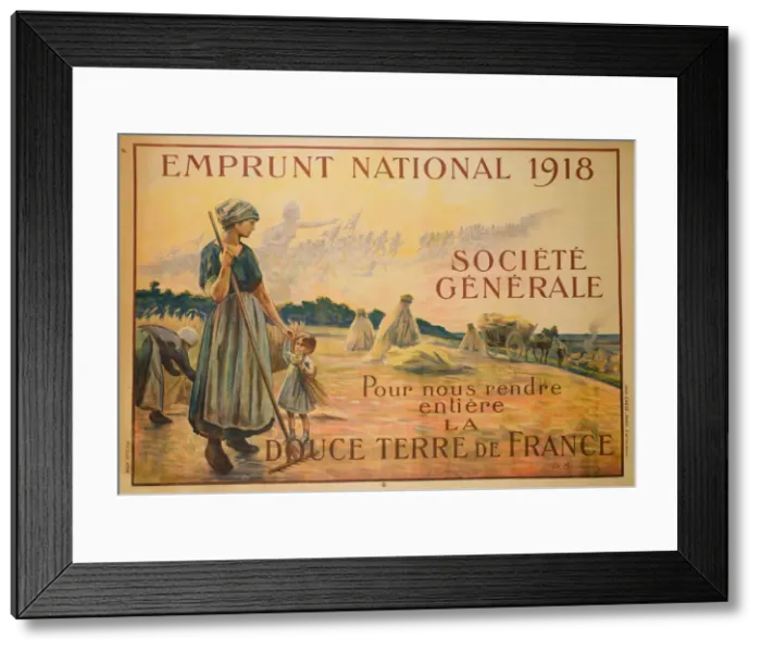 Framed Print : French poster, War Bonds, WW1 Framed Print : French poster, War Bonds, WW1