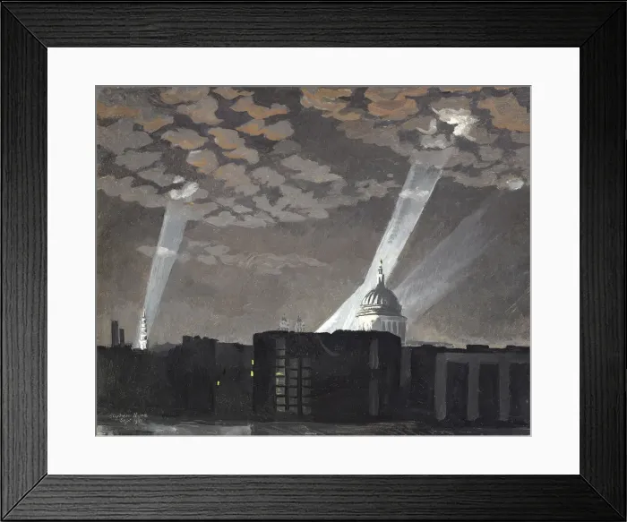 Framed Print : St Pauls and St Brides Floodlit, by Stephen Bone Framed Print : St Pauls and St Brides Floodlit, by Stephen Bone