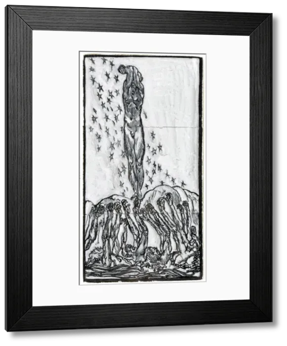 Framed Print : Escape, by Frederick Carter, WW1 Framed Print : Escape, by Frederick Carter, WW1