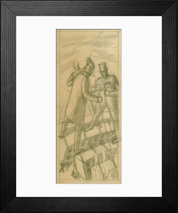 Framed Print : Hell, drawing by Archibald Ziegler Framed Print : Hell, drawing by Archibald Ziegler
