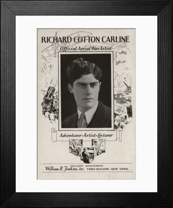 Framed Print : Lecture tour leaflet, Richard Cotton Carline Framed Print : Lecture tour leaflet, Richard Cotton Carline