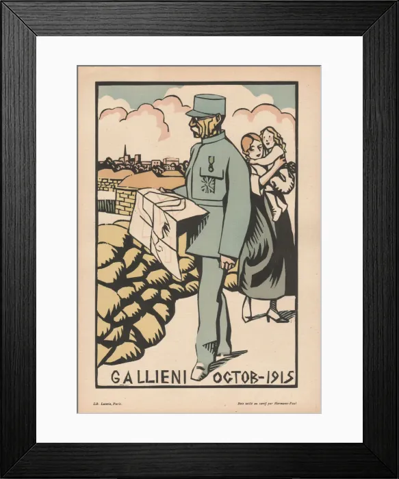 Framed Print : Calendar, October 1915, WW1 Framed Print : Calendar, October 1915, WW1