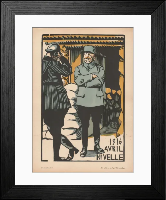Framed Print : Calendar, April 1916, WW1 Framed Print : Calendar, April 1916, WW1