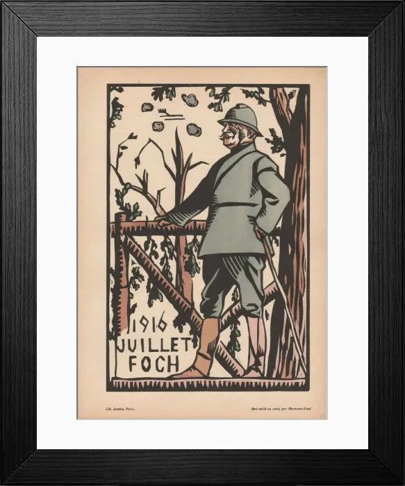 Framed Print : Calendar, July 1916, WW1 Framed Print : Calendar, July 1916, WW1