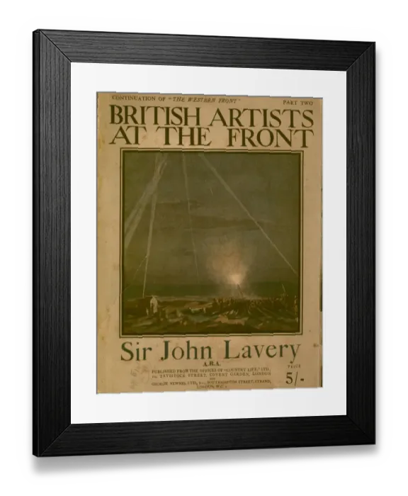 Framed Print : Front cover, British Artists at the Front, WW1 Framed Print : Front cover, British Artists at the Front, WW1