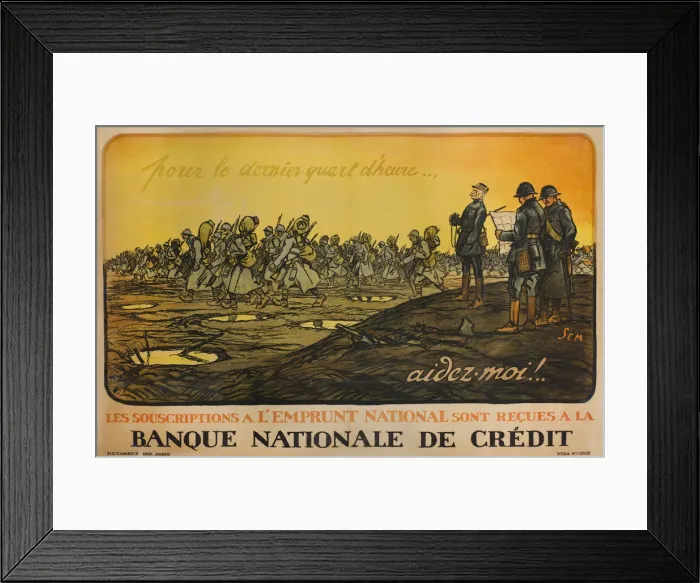 Framed Print : French poster, War Bonds, WW1 Framed Print : French poster, War Bonds, WW1