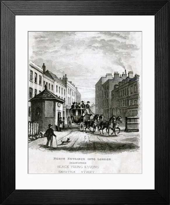 Framed Print : Turnpike at Islington Framed Print : Turnpike at Islington