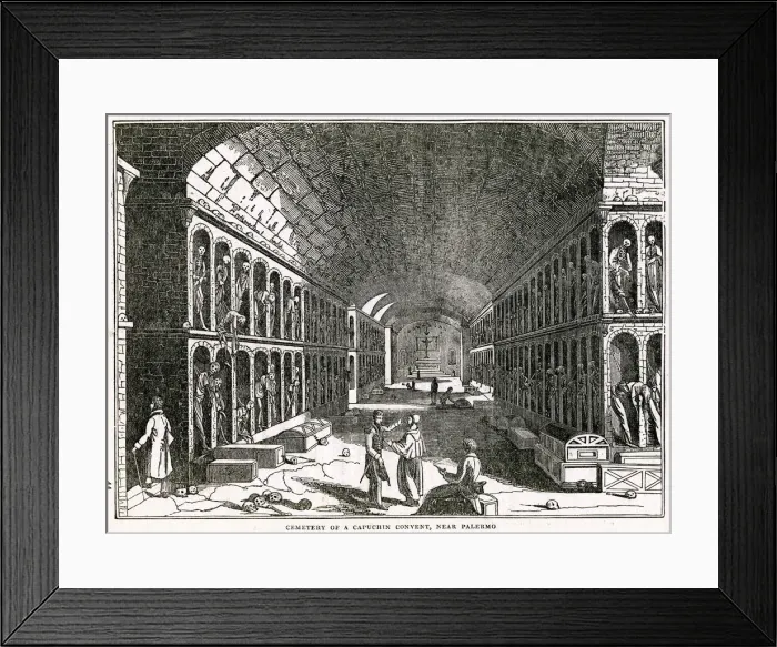 Framed Print : Cemetery of a Capuchin convert, near Palermo Framed Print : Cemetery of a Capuchin convert, near Palermo