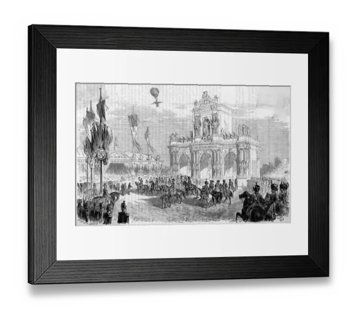Framed Print : Napoleon enters Paris - crossing Austerlitz Bridge Framed Print : Napoleon enters Paris - crossing Austerlitz Bridge