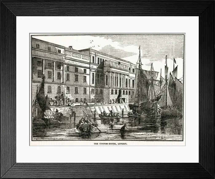 Framed Print : Custom House, London Framed Print : Custom House, London