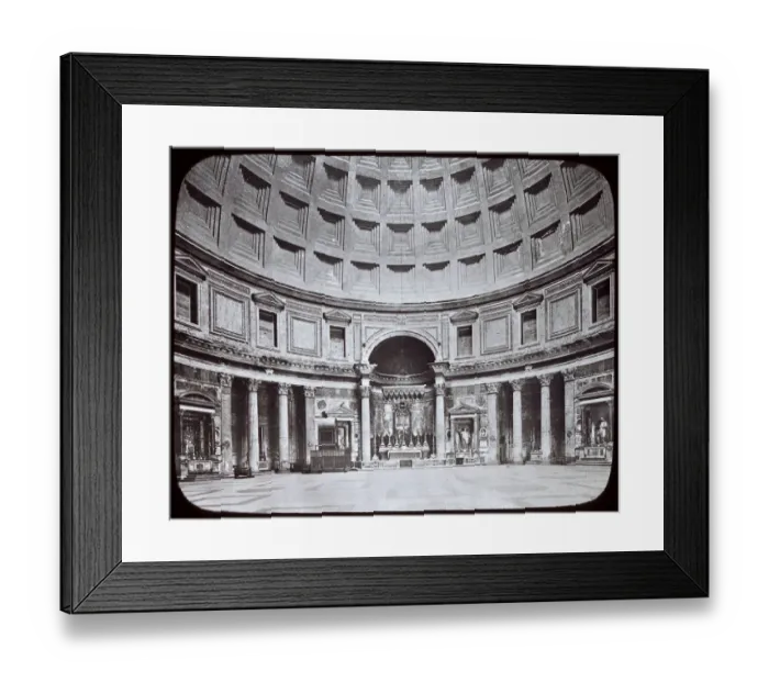 Framed Print : Interior view of The Pantheon, Rome, Italy