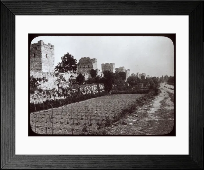 Framed Print : Defensive Theodosian walls of Istanbul, Turkey Framed Print : Defensive Theodosian walls of Istanbul, Turkey