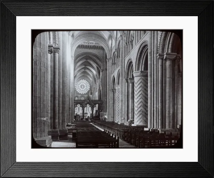 Framed Print : View of the nave, Durham Cathedral, Durham Framed Print : View of the nave, Durham Cathedral, Durham
