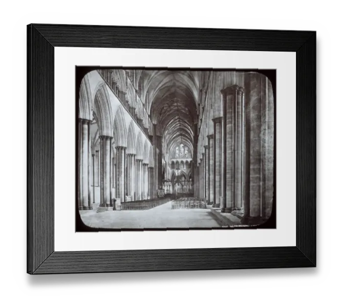 Framed Print : View of the nave, Salisbury Cathedral, Wiltshire Framed Print : View of the nave, Salisbury Cathedral, Wiltshire
