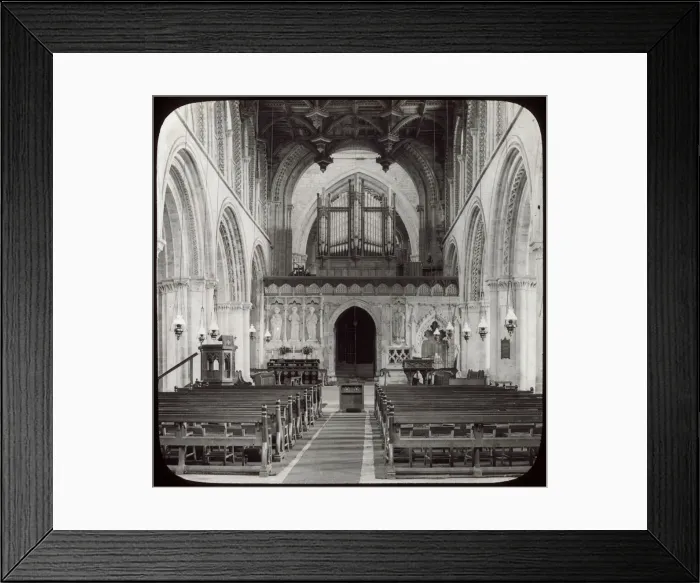 Framed Print : View of the nave, St Davids Cathedral, St Davids, Wales Framed Print : View of the nave, St Davids Cathedral, St Davids, Wales