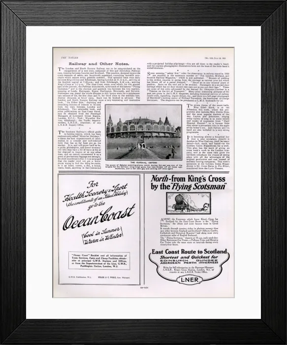 Framed Print : Flying Scotsman ad, 1925 Framed Print : Flying Scotsman ad, 1925
