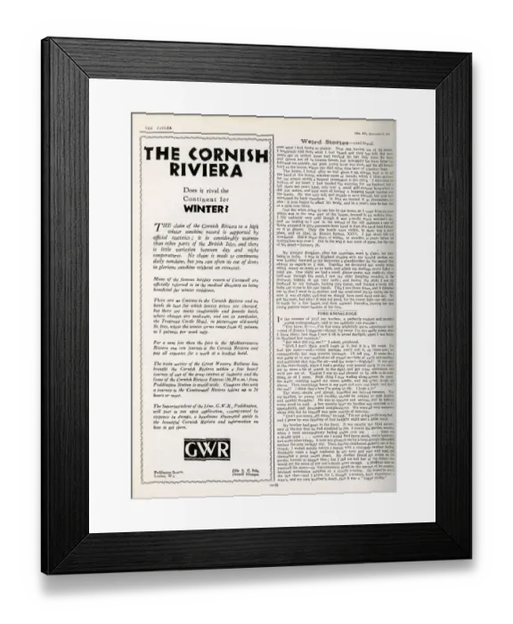 Framed Print : The Cornish Riviera in winter Framed Print : The Cornish Riviera in winter