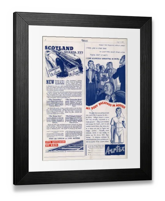 Framed Print : Scotland nearer yet by rail, 1937 Framed Print : Scotland nearer yet by rail, 1937