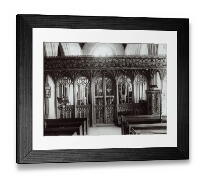 Framed Print : Choir screens, Bovey Tracey Church, Devon Framed Print : Choir screens, Bovey Tracey Church, Devon