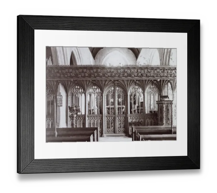 Framed Print : Choir screens, Bovey Tracey Church, Devon Framed Print : Choir screens, Bovey Tracey Church, Devon