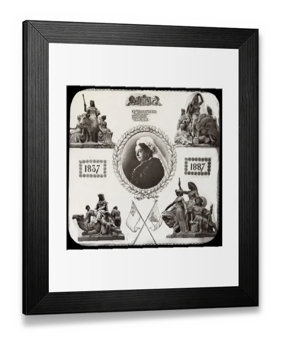 Framed Print : Queen Victoria Golden Jubilee commemoration Framed Print : Queen Victoria Golden Jubilee commemoration