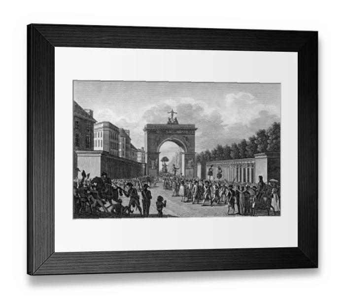 Framed Print : The Republican Constitution Accepted - Paris, France Framed Print : The Republican Constitution Accepted - Paris, France