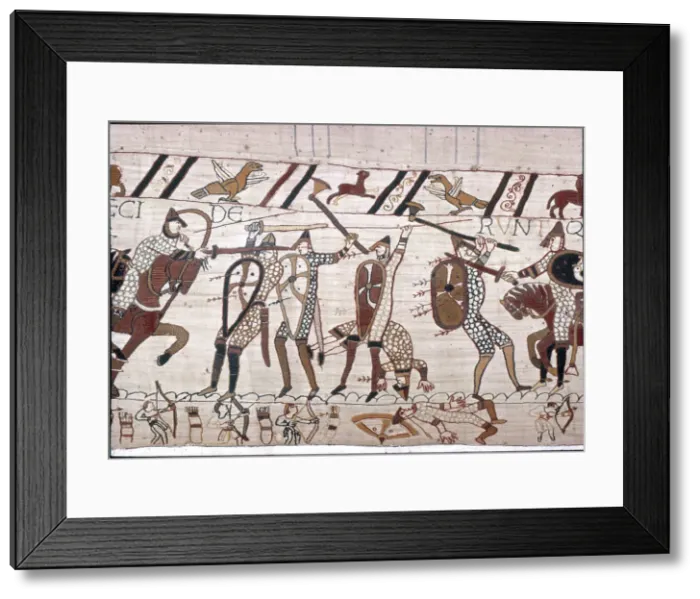 Framed Print : The Bayeux Tapestry - Norman conquest of England Framed Print : The Bayeux Tapestry - Norman conquest of England