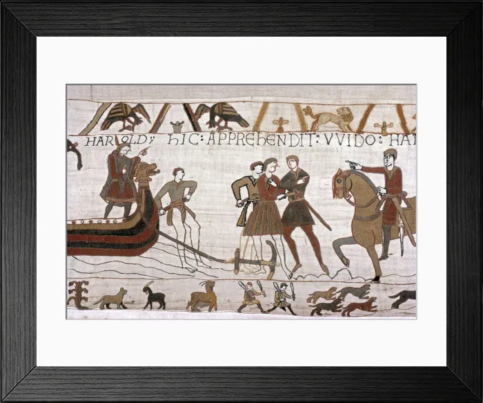 Framed Print : The Bayeux Tapestry - Norman conquest of England Framed Print : The Bayeux Tapestry - Norman conquest of England
