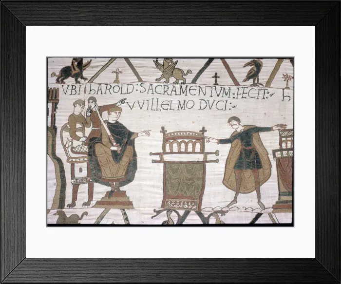 Framed Print : The Bayeux Tapestry - Norman conquest of England Framed Print : The Bayeux Tapestry - Norman conquest of England