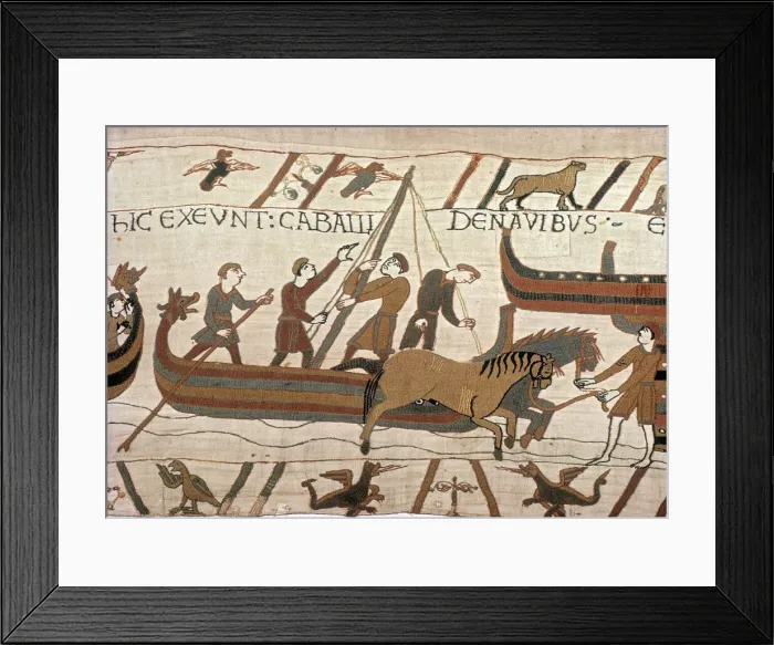Framed Print : The Bayeux Tapestry - Norman conquest of England Framed Print : The Bayeux Tapestry - Norman conquest of England