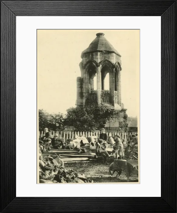 Framed Print : Stone Pulpit, Shrewsbury, Shropshire Framed Print : Stone Pulpit, Shrewsbury, Shropshire