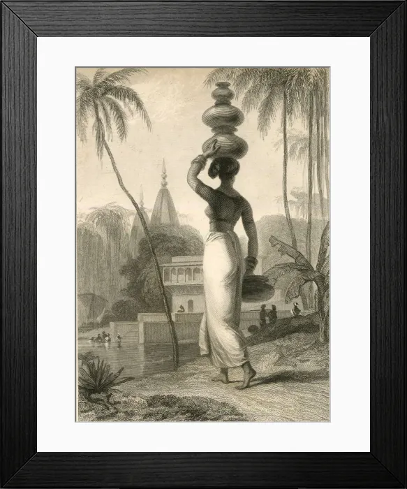Framed Print : A Hindu Female by William Daniell Framed Print : A Hindu Female by William Daniell