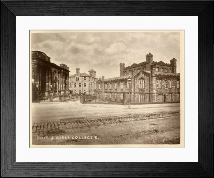 Framed Print : Boys and Girls Colleges, Huddersfield, Yorkshire Framed Print : Boys and Girls Colleges, Huddersfield, Yorkshire