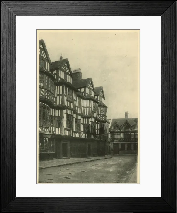 Framed Print : Irelands Mansions, Shrewsbury, Shropshire Framed Print : Irelands Mansions, Shrewsbury, Shropshire