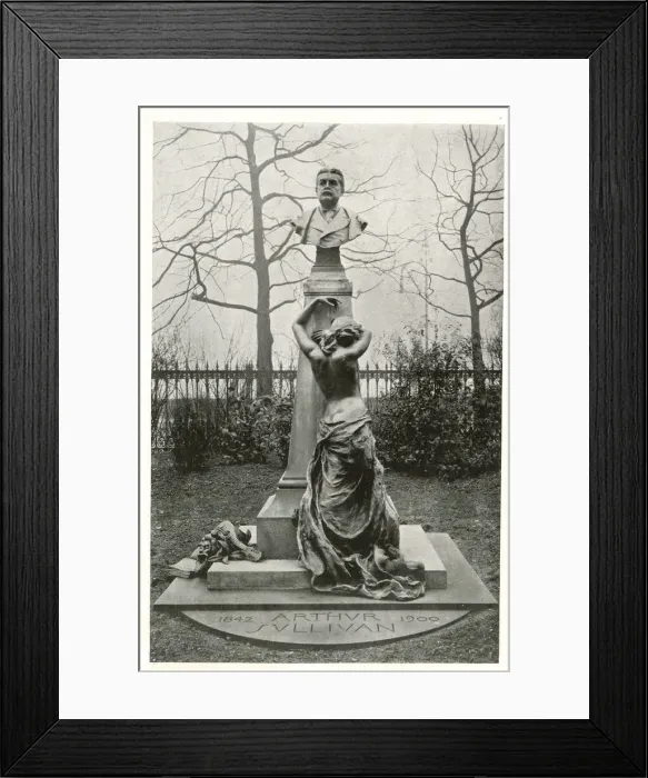 Framed Print : Sir Arthur Sullivan statue, Embankment Gardens, London Framed Print : Sir Arthur Sullivan statue, Embankment Gardens, London