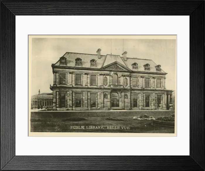 Framed Print : Public Library, Belle Vue, Halifax, Yorkshire Framed Print : Public Library, Belle Vue, Halifax, Yorkshire
