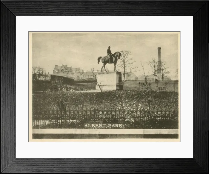 Framed Print : Equestrian statue in Albert Park, Halifax, Yorkshire Framed Print : Equestrian statue in Albert Park, Halifax, Yorkshire