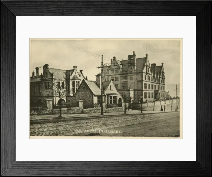 Framed Print : The Royal Infirmary, Halifax, Yorkshire Framed Print : The Royal Infirmary, Halifax, Yorkshire