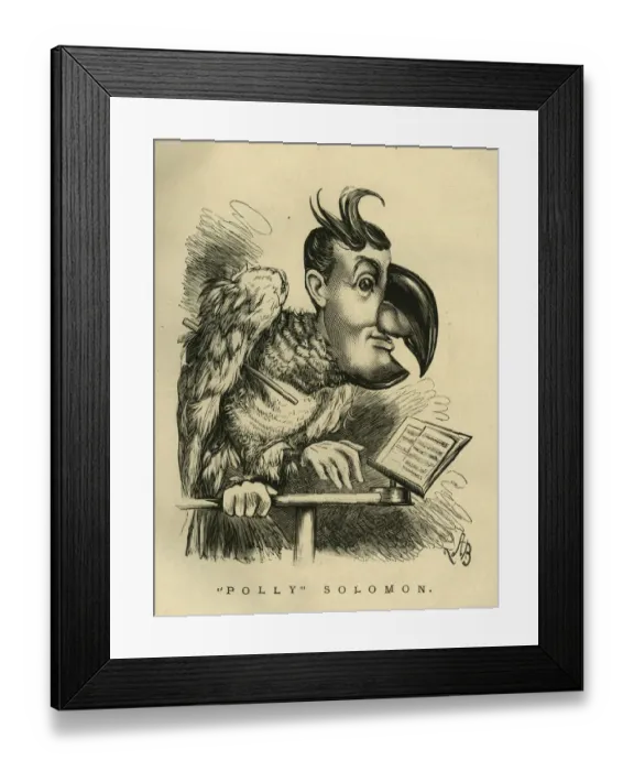 Framed Print : Caricature, Polly Solomon Framed Print : Caricature, Polly Solomon