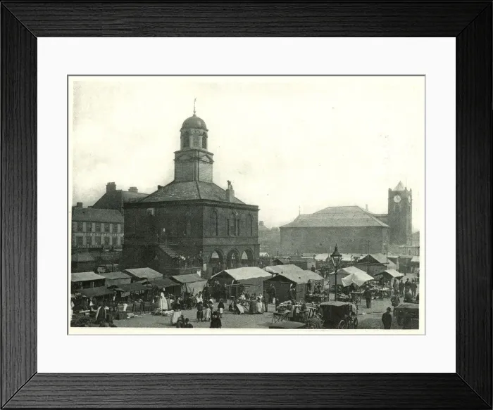 Framed Print : Market Place, South Shields, Tyne and Wear Framed Print : Market Place, South Shields, Tyne and Wear