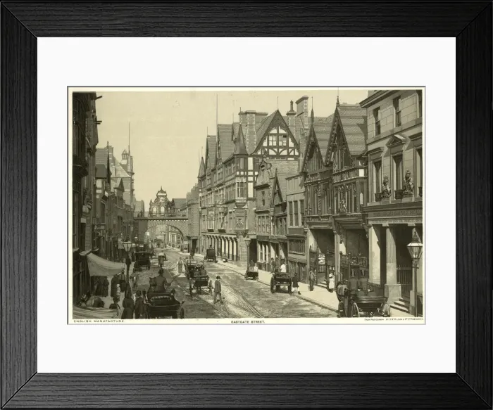 Framed Print : Eastgate Street, Chester