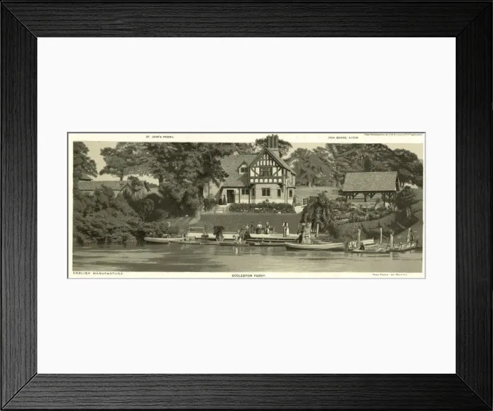 Framed Print : Eccleston Ferry, Chester Framed Print : Eccleston Ferry, Chester